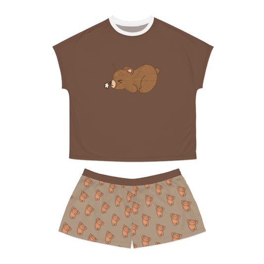 Bear Pajama Set for Women, Cozy PJ Set, Gift for Her