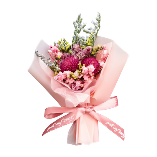 Bouquet for her car!